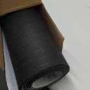 Runner Rugs 3 x 10 ft for Hallway with Rubber Backing, Non Slip Indoor Rug, Outdoor Runner Rug Waterproof, Custom Size Area Rugs for Entryway, Balcony, Patio, Kitchen, Garage, Stair, and Laundry (Black Narrow Stripe)