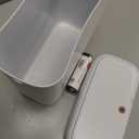 JOYBOS Trash Can with Lid, 2.6 Gallons/9.2 Qt Garbage Can with Press Top, Small Trash Can Dog Proof, Plastic Trash Bin, Waste Basket for Rv Bathroom Kitchen Bedroom Office White