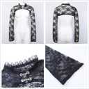 Bolero Shrug Top Trad Goth Black Shawls and Wraps for Evening Dresses Short Cardigan (Black, M)