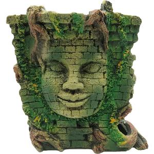Tfwadmx Aquarium Decoration Statue Fish Tank Resin Ancient Roman Ruins Ornament Cave Hideout for Hermit Crabs Crayfish SuckerFish Guppy