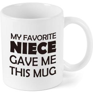 Aunt & Uncle Gifts, My Favorite Niece Gave Me This Mug, Birthday Gift For Aunt, Uncle, Mothers Day, Fathers Day, Birthday, 11OZ