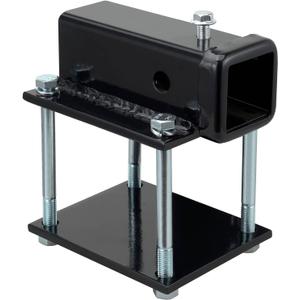 Bolt-on RV Bumper Hitch Receiver Adapter for 4-4.5'' Beams2'' Receiver Opening, Trailer Rear Bumper for Camper Bike Racks Cargo Carriers