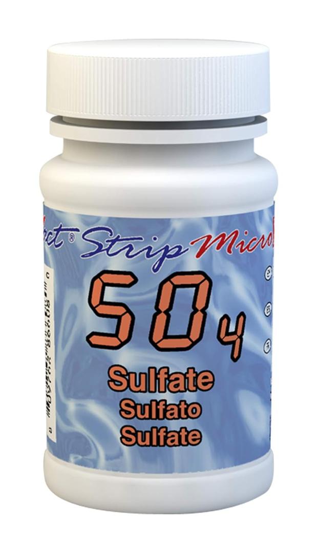 Industrial Test Systems eXact 486608 Micro Sulfate Strips, 0-150 ppm Detection Range (Bottle of 50), EXP03/2027