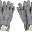 CustomGrips Safety Gloves, 2 Pk, X-Large, 100% Food Safe, Cut-Resistant, Lightweight and Flexible, Glass Fiber Blended HPPE Liner, CE/ISO 9001 Certified