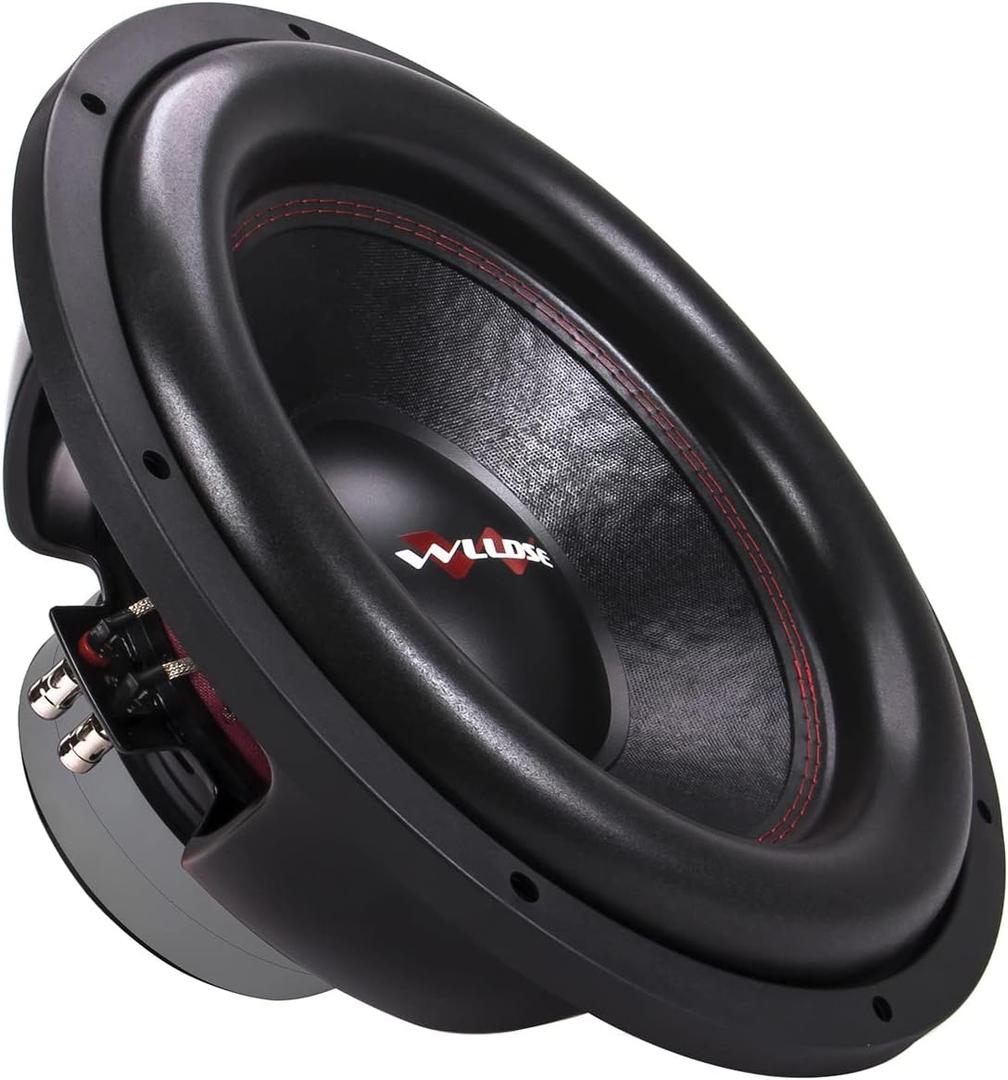 15 inch 1200 Watt Peak Momentary Power Dual 2 Ohm Car Subwoofer, Black