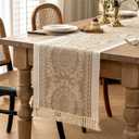 Table Runners 72 Inches Long Waterproof Boho Table Runner with Tassel Fringe,Table Runner for Party Coffee Table