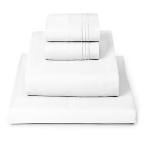 Mellanni King Sheets Set - 4 PC Iconic Collection Bedding - Hotel Luxury, Extra Soft, Cooling Bed Sheets - Wrinkle, Fade, Stain Resistant (King, White)