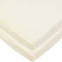 American Baby Company 2 Pack 100% Natural Cotton Fitted Cradle/Bassinet Sheets 36" x 18" - Soft, Breathable & Hypoallergenic Bed Sheets, Ecru, Neutral for Boys & Girls