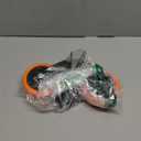 Caster Wheels, 4 Inch Caster Set of 2, Dual Locking PU Casters 2400LB, Swivel Casters for Furniture, Workbench & Tool Cart – Quiet, Floor Safe, Smooth Rolling