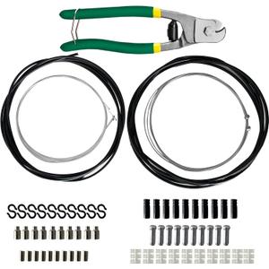 Bicycle Cable Cutter with Universal 13m Bike Brake Housing, 21.8m Brake Cable, 14m Shift Cable Housing, 22.2m Shift Cable and Replacement Kit