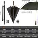 SIEPASA Golf Umbrella Large 62/68/72 Inch Automatic Open Golf Umbrella Extra Large Oversize Double Canopy Vented Umbrella Windproof Waterproof for Men and Women.