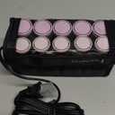 Remington Compact Ceramic Dual Voltage Hot Rollers for Long and Short Hair, Hair Setters, Hair Curlers, 1-1 " Purple/Black, 10 Piece Set