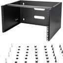 StarTech 6U Wall Mount Network Rack - 14 Inch Deep (Low Profile) - 19" Patch Panel Bracket for Shallow Server and IT Equipment, Network Switches - 44lbs/20kg Weight Capacity, Black (WALLMOUNT6)