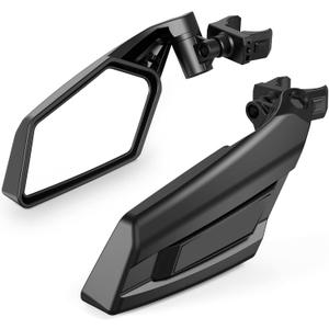 UTV Side Mirrors, TXZSXS RZR Adjustable Side Mirrors with 1.5”-2” Roll Bar Compatible with Polars RZR 1000, Can Am Maverick, Kawasaki Mule, Arctic Cat, Wildcat, Pioneer, Rhino, Yamaha YXZ