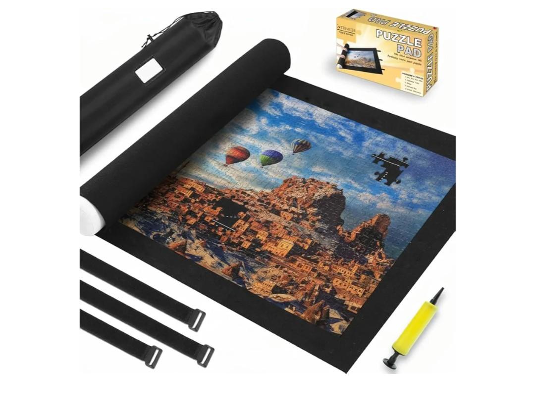 Jigsaw Puzzle Board Roll Up Mats Games Saver Portable Keeper Storage Magic Holder Matt Rollup 2000 1000 500 300 Pieces Accessories Christmas Ideas for Adults Toddler Teens Boys Girls New Home Gifts