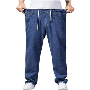 Men's Elastic Waist Jeans Medium