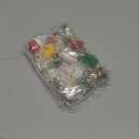 24 Pieces Mini 3D Resin Christmas Ornaments Small Hanging Christmas Tree Decorations Santa Snowman Xmas Tree Ornaments Miniature Figurines Holiday Tiny Resin Decoration, Assorted Styles