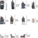 Set of 11 Nativity Set Figurines Resin Stone Statue Catholic Gift Holy Family Christmas Decoration Nativity Scene Figures Set Collectibles Countertop Decorative Crafts
