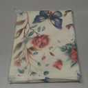 Butterfly Floral Vintage Placemats Set of 6, 12x18 Inch Waterproof Stain Resistant Linen Table Placemats Summer Seasonal Farmhouse Kitchen Party Decor Home Decor