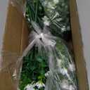 Artificial Flowers for Outdoors, Outdoor Faux Plants, 12 Bundles UV Resistant Realistic, Faux Flowers for Outdoor Planters, Spring Summer Home Garden Decoration, White