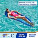 SwimWays Spring Float Premium Hammock Pool Lounger, Inflatable Pool Floats Adult with Fast Inflation for Ages 15 & Up, One Size
