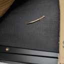 HLDIRECT 55 Inch A-Shaped Gaming Desk with Carbon Fiber Surface, Black