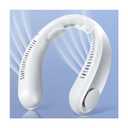 Neck Fan, 360°Portable Fan 3 Speeds 4000mAh Neck Fans that Blow Cold Air Rechargeable USB, Wearable Fan for Outdoors and Travel, Portable Neck Fan-White, Pack of 1