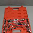 40pcs SAE Tap and Die Set, SAE Standard Rethreading Tool Kit, Coarse and Fine Threads for Cutting External and Internal Threads, Essential Repair Tool Kit with Thread Wrench