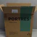 PORTRES 18.25" Modern Accent Ceramic Table Lamp Set of 2 for Bedroom White Desk Decor Bedside Lamps for Living Room Study Room Office Dorm Farmhouse Nightstand Lamp End Table Lamps