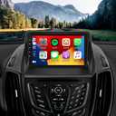 Car Stereo Radio Upgrade for Ford Escape 2013 2014 2015 2016, 9" IPS Touchscreen Android 13 Car Radio with Wireless CarPlay Android Auto GPS Navigation WiFi Bluetooth SWC DSP Backup Camera Mic