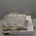 BOBOMOMO 62" Rustic Floor Lamp, Retro Farmhouse Standing Lamp with Rotary Switch, Resin Antique Gold Floor Lamp for Living Room, Bedroom, Dining Room, Nursery, Elegant Home Dcor