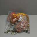 16 PCS Outdoor Fall Artificial Flower - Autumn Thanksgiving Halloween Porch Decor, Faux UV-Resistant Plants for Front Door, Wall, Fence, Fireplace Mantel Decorations