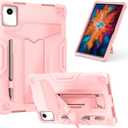 Case for Lenovo Tab M11 11 inch Tablet (TB-330FU / TB-331FC) 2024 Released - Hybrid Protective Case Cover with Kickstand (Pink/Pink)
