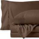 Bare Home Full Sheet Set - 1800 Ultra-Soft Microfiber Full Bed Sheets - Double Brushed - Deep Pockets - Easy Fit - 4 Piece Set - Bedding Sheets & Pillowcases (Full, Cocoa)