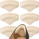 6 Pairs Heel Pads Heel Grips Liner for Loose Shoes, Heel Cushion Pads Heel Inserts for Shoe Too Big Men Women- Ultra Soothing Heel Protectors for Heel Pain, Heel Slipping, Blisters, Friction