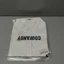 COOFANDY Men's Casual Henley Shirt Short Sleeve Summer Beach Band Collar Shirt Hippie Henley T-Shirts with Pocket (L)