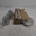 Nintiue Dimmable Floor Lamp, 3 x 800LM LED Edison Bulbs Included, Industrial Floor Lamp Standing Tree Lamp with Elegant Teardrop Cage Heads Tall Lamps for Living Room Bedroom-Brushed Nickel