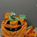 Spooktacular Creations Halloween Baby Pumpkin Costume with Green leaves for Toddler Kids Halloween Dress Up Pumpkin Party (3T)