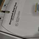 KOHLER 4636-RL-47 Cachet ReadyLatch Elongated Toilet Seat Slow Close, Soft Close Toilet Seat Quiet Lid, Contoured Grip-Tight Bumpers Installation Hardware, Apartment Essentials. Almond