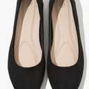 Shupua Flats for Women Round Toe Flat Shoes Dressy Black Ballet Flats Comfortable Women's Dress Shoes Ballerina Flats for Work, 11/45