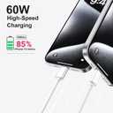 Car Carplay cable for iPhone 15 16 USB A to USB C Charger Cable 3FT,USB 3.1 A to C 10Gbps High Speed Data Transfer Type C Cable for MacBook,iPad 10th Gen,iPad Air 5th/4th Gen,iPad Pro 12.9/11,White