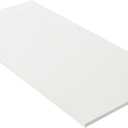 45x20 inch White Table Top Universal, Solid One-Piece Desktop, Reversible Melamine Countertop, Double Desks, L-Desk DIY