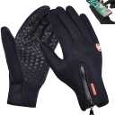 Outdoor Winter Touchscreen Gloves - Water Resistant Windproof Anti-Slip Warm Gloves, Adjustable for Men Women, Ideal for Cycling Hiking Skiing Driving Running