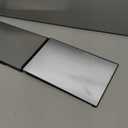 JUSRON 360 Viewing Angle Self Hair Cutting Mirror, Clear Anti-Fog HD Glass (Black Without LED Without Accessories)