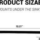 1PC Faucet Stabilization Plate Compatible with Delta RP37490 Victorian Sink - 3 Hole Under Sink Faucet Bracket