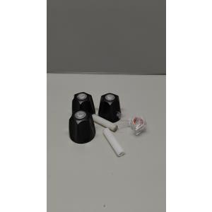 Tub Shower Trim Kit, Matte Black 3 Piece Shower Knob and Bath Tub Spout, for Price/Pfister Verve 3 Handles and Tub Shower Faucet, for 1/2'' Pipe MALE Thread Connection, 3/4'' IPS Pipe Inside Thread