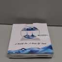 Arthink Moving Sand Art Picture - Liqud Motion Round Glass 3D Deep Sea Landscape,Dynamic Sand Art Sandscapes, Sensory Relaxing Desktop Home Office Decor Gift(7 inch, Blue)