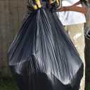 Ultrasac Black Large Heavy Duty Drawstring Trash Bags 33 Gallon 1.4 MIL, 33.5" x 38" - Pack of 86 - For Home, Commercial, Construction, & Outdoor