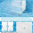 2 PCS Swimming Pool Ladder Weights, HDPE Swimming Pool Step Weights with 12 Adjustable Straps Universal Water Sand Anchors Bin Stabilizers for Inside Pools Easy Step System Above Ground