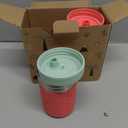 Pandaloo Smoothie Cups for Kids - Stainless Steel Toddler Tumbler with Straw, Sippy Cup for Smoothies - BPA-Free, Toddler Snack Cups, 10 oz